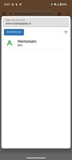 Het juiste item zoeken