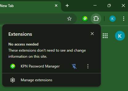 Icoon vastpinnen in toolbar