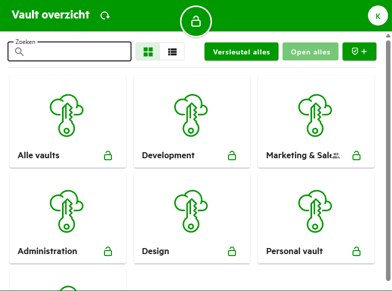 Vault overzicht
